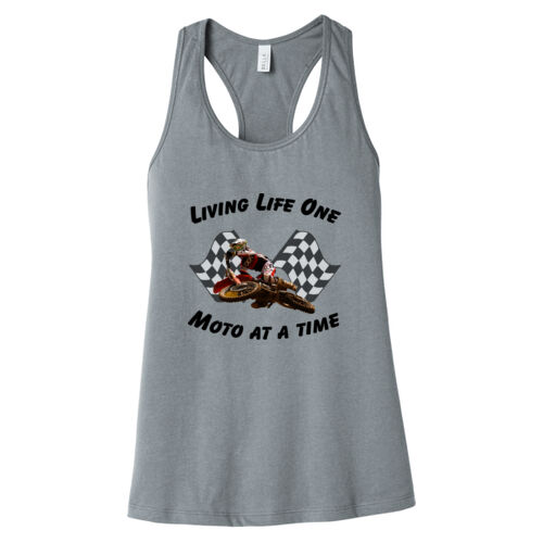 Living Life - Women's Jersey Racerback Tank Thumbnail